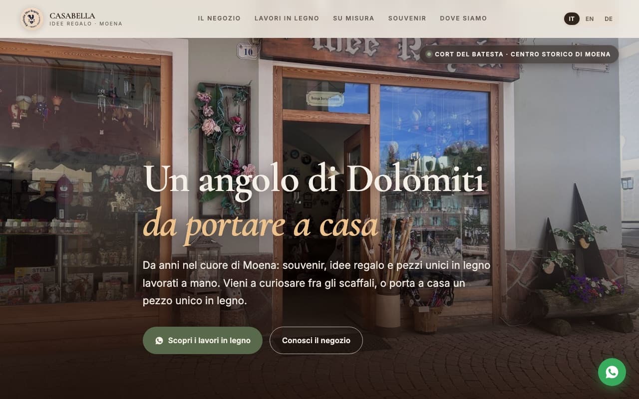 Anteprima del sito Casabella — Moena · Val di Fassa